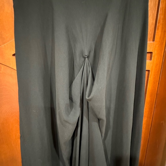 Black formal gown with train and bustle - Picture 6 of 10